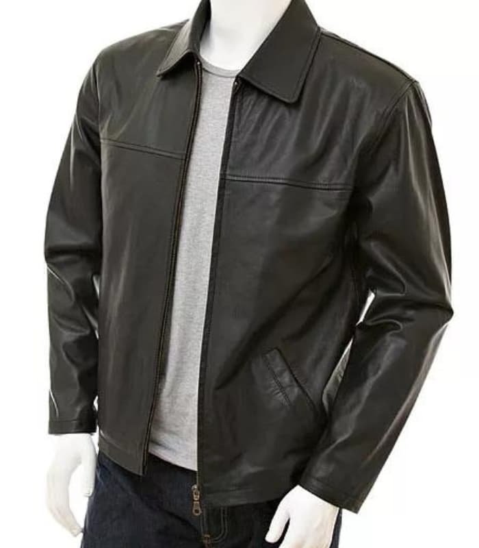 Mens Black Harrington Jacket | Harrington Black Leather Outfit
